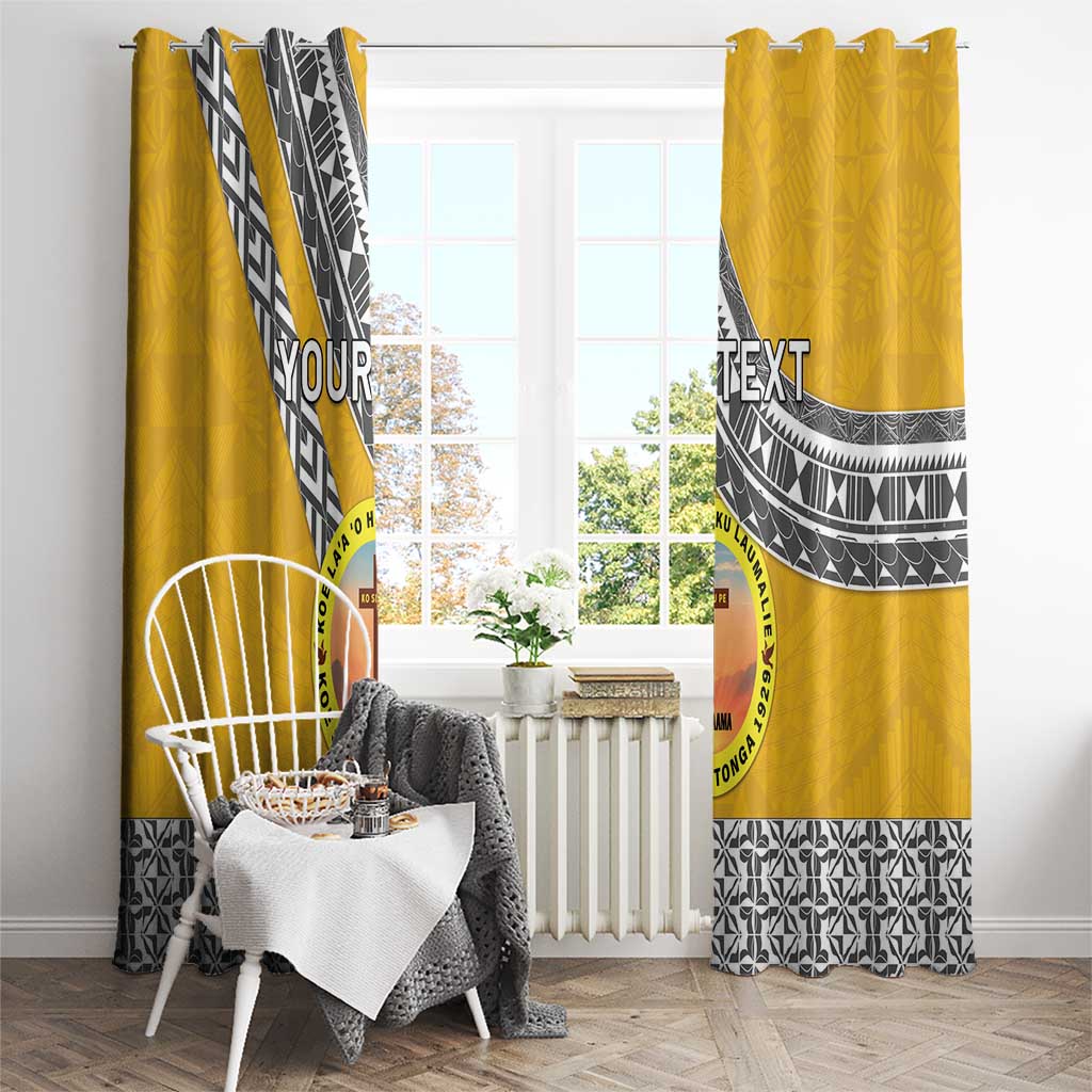 Personalised Anastasis College Window Curtain Tonga Unique Style LT05 - Polynesian Pride