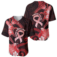 Heart Health Awareness Baseball Jersey Warrior Wears Red Polynesian Style LT05 - Polynesian Pride