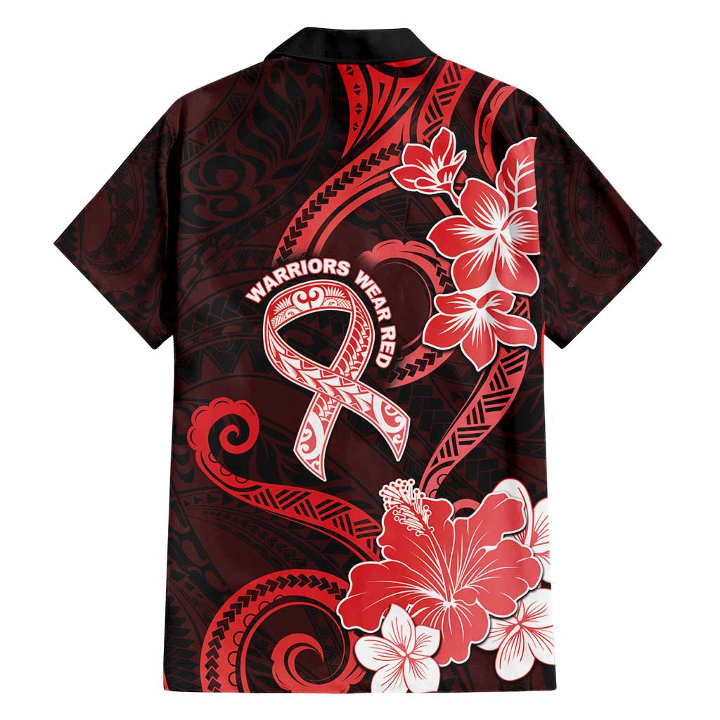Heart Health Awareness Hawaiian Shirt Warrior Wears Red Polynesian Style LT05 - Polynesian Pride