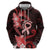 Heart Health Awareness Hoodie Warrior Wears Red Polynesian Style