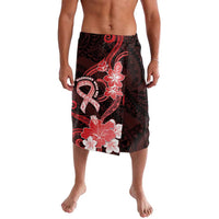 Heart Health Awareness Lavalava Warrior Wears Red Polynesian Style LT05 Red - Polynesian Pride
