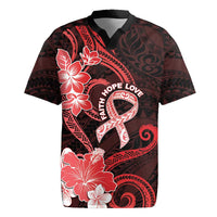 Heart Health Awareness Rugby Jersey Warrior Wears Red Polynesian Style LT05 Red - Polynesian Pride