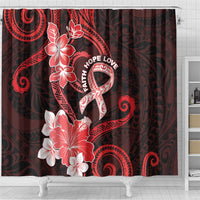 Heart Health Awareness Shower Curtain Warrior Wears Red Polynesian Style LT05 - Polynesian Pride