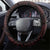 Heart Health Awareness Steering Wheel Cover Warrior Wears Red Polynesian Style