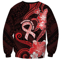 Heart Health Awareness Sweatshirt Warrior Wears Red Polynesian Style LT05 - Polynesian Pride