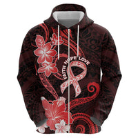 Heart Health Awareness Zip Hoodie Warrior Wears Red Polynesian Style LT05 - Polynesian Pride