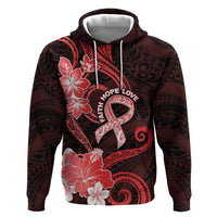 Heart Health Awareness Zip Hoodie Warrior Wears Red Polynesian Style LT05 Pullover Hoodie Red - Polynesian Pride