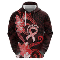 Heart Health Awareness Zip Hoodie Warrior Wears Red Polynesian Style LT05 - Polynesian Pride