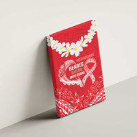 Heart Health Awareness Canvas Wall Art Polynesian Red Ribbon LT05 - Polynesian Pride
