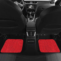Heart Health Awareness Car Mats Polynesian Red Ribbon LT05 Set 2pcs - Back Red - Polynesian Pride