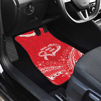 Heart Health Awareness Car Mats Polynesian Red Ribbon LT05 - Polynesian Pride
