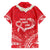 Heart Health Awareness Family Matching Long Sleeve Bodycon Dress and Hawaiian Shirt Polynesian Red Ribbon