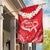 Heart Health Awareness Garden Flag Polynesian Red Ribbon