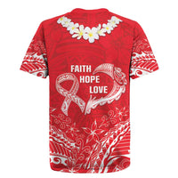 Heart Health Awareness Rugby Jersey Polynesian Red Ribbon LT05 - Polynesian Pride