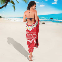Heart Health Awareness Sarong Polynesian Red Ribbon LT05 - Polynesian Pride