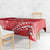 Heart Health Awareness Tablecloth Polynesian Red Ribbon