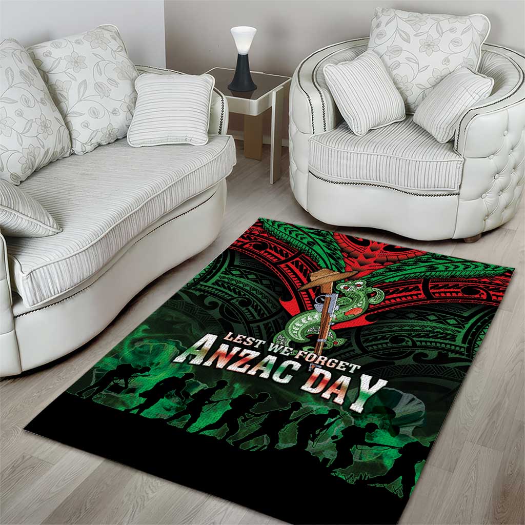 New Zealand ANZAC Day Area Rug Aotearoa Hei Tiki LT05 - Polynesian Pride