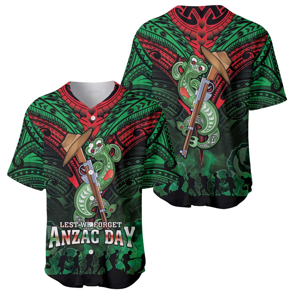 New Zealand ANZAC Day Baseball Jersey Aotearoa Hei Tiki LT05 - Polynesian Pride