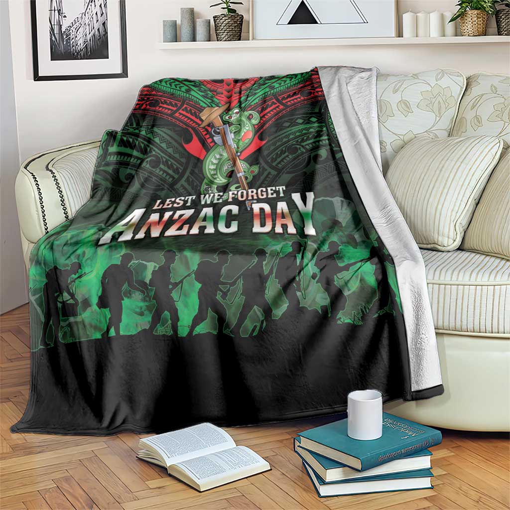 New Zealand ANZAC Day Blanket Aotearoa Hei Tiki LT05 Green - Polynesian Pride