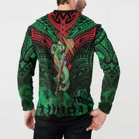 New Zealand ANZAC Day Button Sweatshirt Aotearoa Hei Tiki LT05 - Polynesian Pride