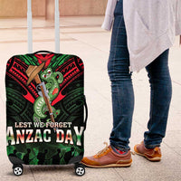 New Zealand ANZAC Day Luggage Cover Aotearoa Hei Tiki LT05 Green - Polynesian Pride