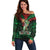 New Zealand ANZAC Day Off Shoulder Sweater Aotearoa Hei Tiki