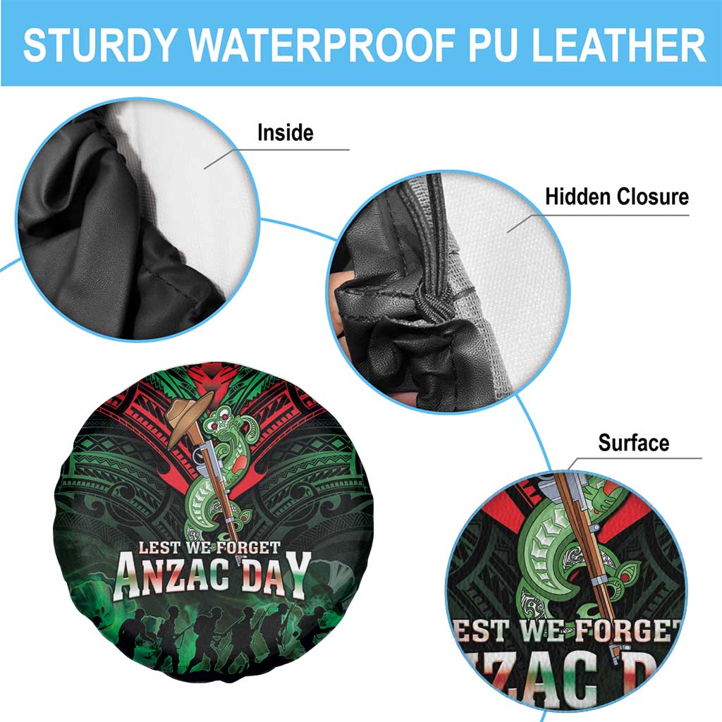 New Zealand ANZAC Day Spare Tire Cover Aotearoa Hei Tiki LT05 - Polynesian Pride