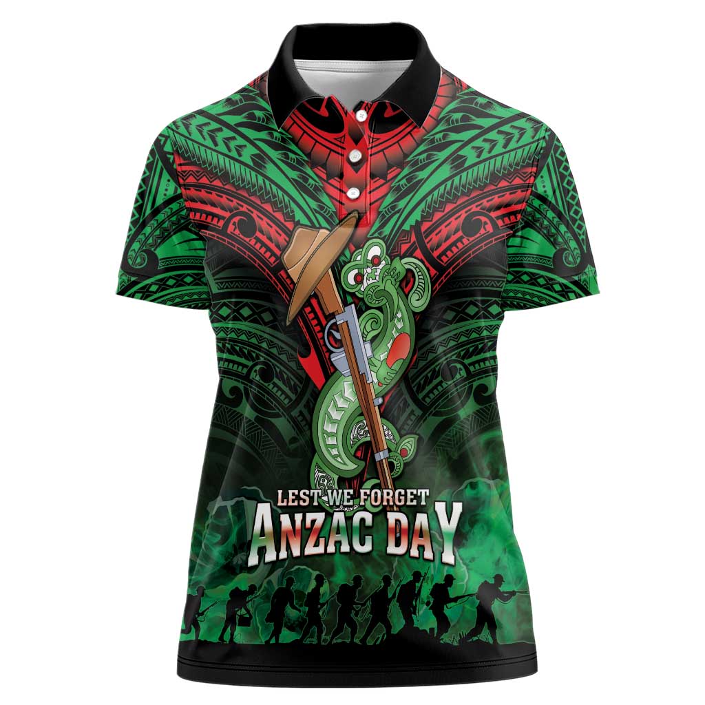 New Zealand ANZAC Day Women Polo Shirt Aotearoa Hei Tiki