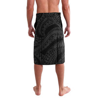 Hawaii King Kamehameha Day Lavalava Polynesian Pattern Mix Hibiscus Black LT05 - Polynesian Pride