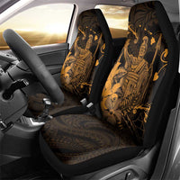 Hawaii King Kamehameha Day Car Seat Cover Polynesian Pattern Mix Hibiscus Gold LT05 - Polynesian Pride