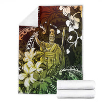 Hawaii King Kamehameha Day Blanket Polynesian Pattern Mix Hibiscus Reggae LT05 - Polynesian Pride