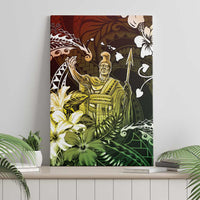 Hawaii King Kamehameha Day Canvas Wall Art Polynesian Pattern Mix Hibiscus Reggae LT05 - Polynesian Pride