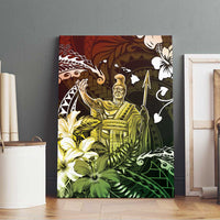 Hawaii King Kamehameha Day Canvas Wall Art Polynesian Pattern Mix Hibiscus Reggae LT05 - Polynesian Pride