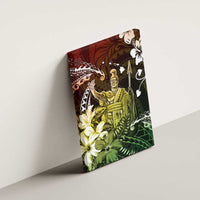 Hawaii King Kamehameha Day Canvas Wall Art Polynesian Pattern Mix Hibiscus Reggae LT05 - Polynesian Pride