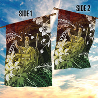 Hawaii King Kamehameha Day Garden Flag Polynesian Pattern Mix Hibiscus Reggae LT05 - Polynesian Pride