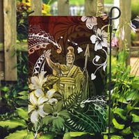 Hawaii King Kamehameha Day Garden Flag Polynesian Pattern Mix Hibiscus Reggae LT05 Garden Flag Reggae - Polynesian Pride
