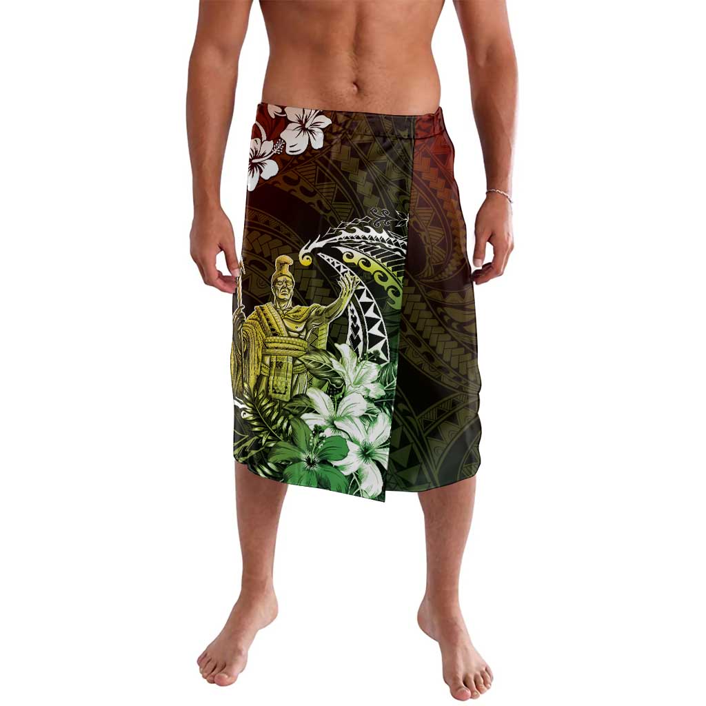 Hawaii King Kamehameha Day Lavalava Polynesian Pattern Mix Hibiscus Reggae LT05 Reggae - Polynesian Pride