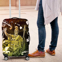 Hawaii King Kamehameha Day Luggage Cover Polynesian Pattern Mix Hibiscus Reggae LT05 Reggae - Polynesian Pride