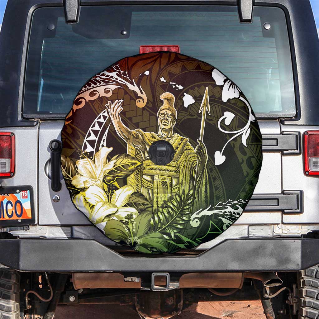 Hawaii King Kamehameha Day Spare Tire Cover Polynesian Pattern Mix Hibiscus Reggae LT05 Reggae - Polynesian Pride