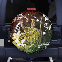 Hawaii King Kamehameha Day Spare Tire Cover Polynesian Pattern Mix Hibiscus Reggae LT05 No hole Reggae - Polynesian Pride