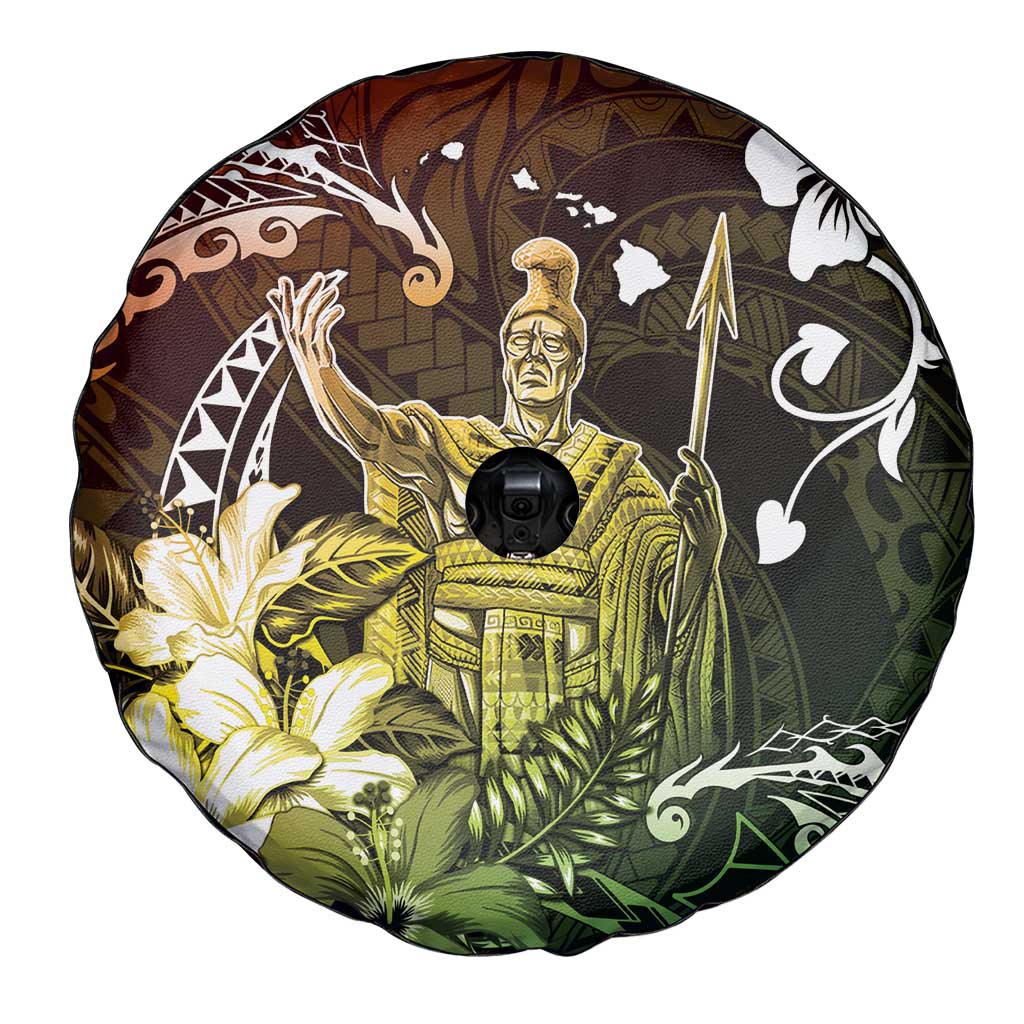 Hawaii King Kamehameha Day Spare Tire Cover Polynesian Pattern Mix Hibiscus Reggae LT05 - Polynesian Pride