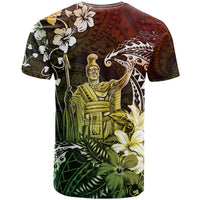 Hawaii King Kamehameha Day T Shirt Polynesian Pattern Mix Hibiscus Reggae LT05 - Polynesian Pride