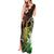 Hawaii King Kamehameha Day Tank Maxi Dress Polynesian Pattern Mix Hibiscus Reggae