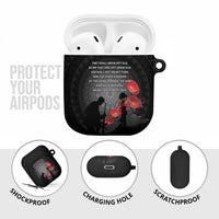 Cook Islands ANZAC Day AirPods Case Soldier Silhouette Remembrance LT05 - Polynesian Pride