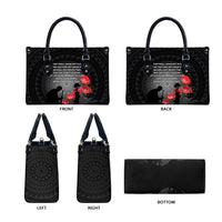 Cook Islands ANZAC Day Leather Bag Soldier Silhouette Remembrance LT05 - Polynesian Pride