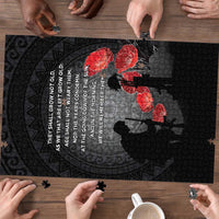 Cook Islands ANZAC Day Puzzle Soldier Silhouette Remembrance LT05 - Polynesian Pride