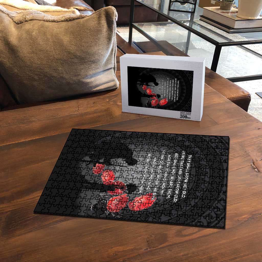 Cook Islands ANZAC Day Puzzle Soldier Silhouette Remembrance LT05 - Polynesian Pride