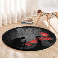 Cook Islands ANZAC Day Round Carpet Soldier Silhouette Remembrance LT05 - Polynesian Pride