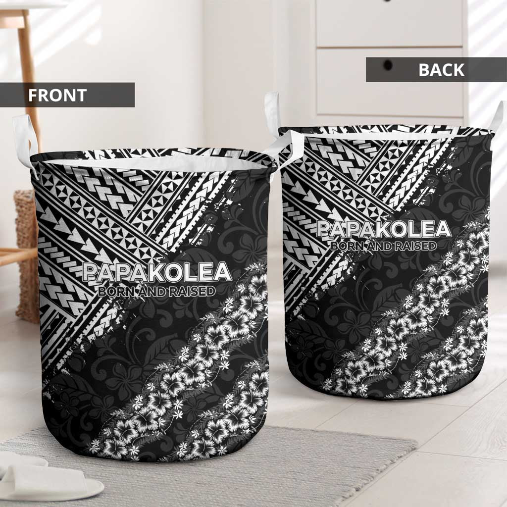Hawaii Papakolea Born And Raised Laundry Basket Hawaiian Tribal Pattern LT05 - Polynesian Pride