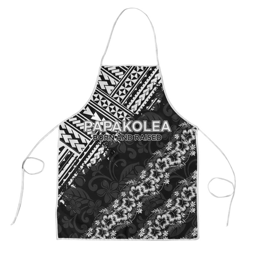 Hawaii Papakolea Born And Raised Apron Hawaiian Tribal Pattern LT05 Black - Polynesian Pride